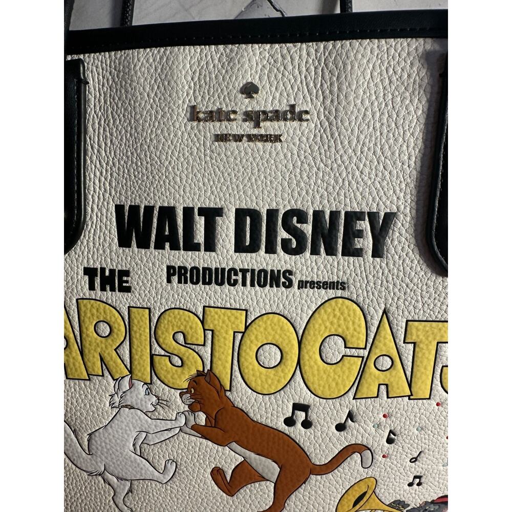 Disney x Kate Spade New York Aristocats Ella North South Tote Bag Womens Leather - Picture 4 of 10